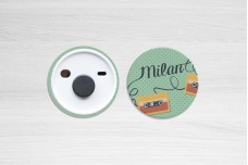 Retro patroon met cassettes Retro patroon met cassettes